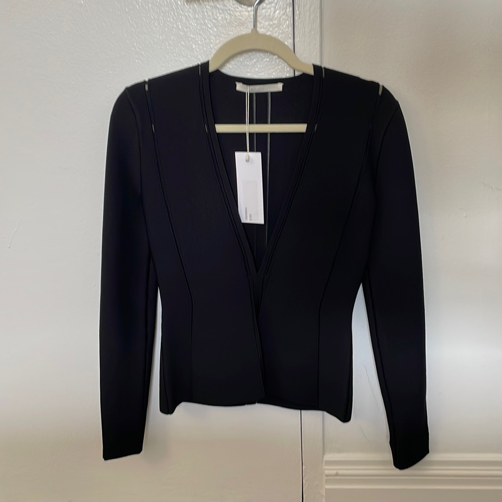 Jason Wu Collection Black Deep V Sweater